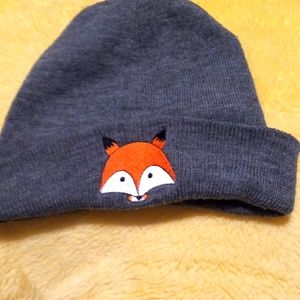 Fox Embroidered Beanie
